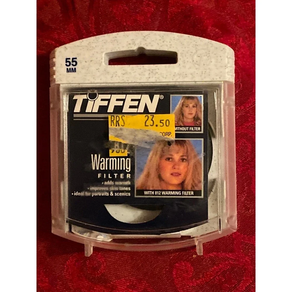 Tiffen 55mm 812 Warming Filter Screw-In Glass Lens Filter EX